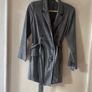 Zara blazer style jumper with belt